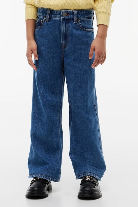 Tommy Hilfiger jeans wide leg per bambini WIDE LEG blu KG0KG09421