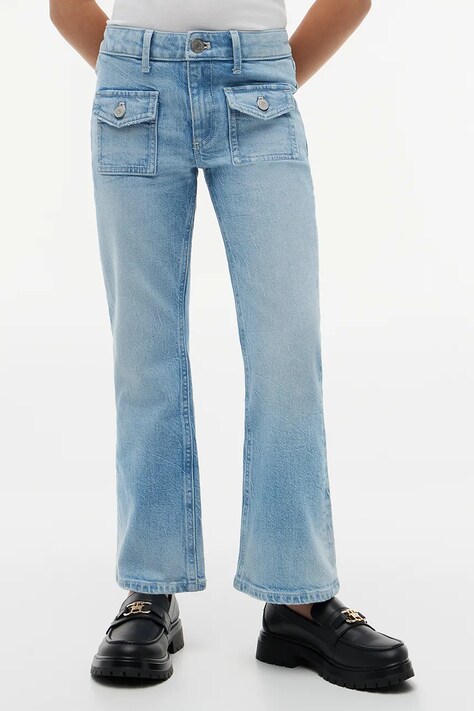Tommy Hilfiger jeansy flare dziecięce FLARE niebieskie KG0KG09419