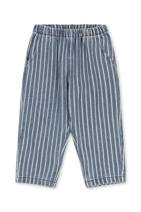 Konges Sløjd Jeansy straight dziecięce MAGOT PANTS GOTS niebieskie KS106133