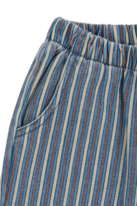 Konges Sløjd Jeansy straight dziecięce MAGOT PANTS GOTS niebieskie KS106133