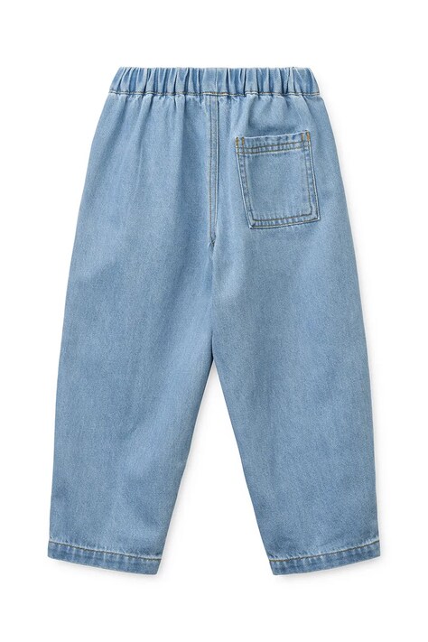 Liewood jeansy loose dziecięce Borris Light Placement Denim Pants niebieskie LW20928