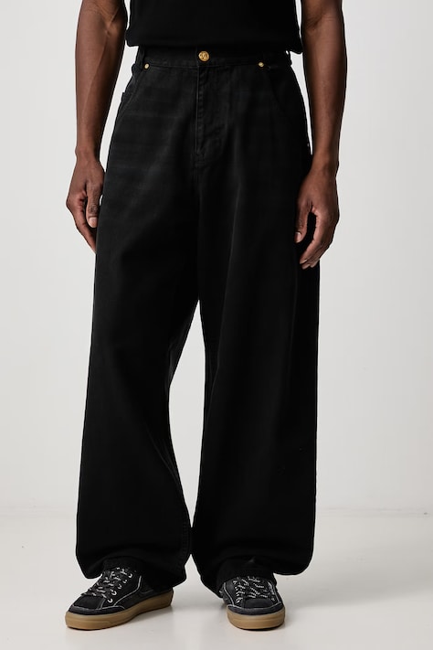 Willy Chavarria TRUE BAD BOY JEAN blugi relaxed fit pentru bărbați negri MMDPA001.052N