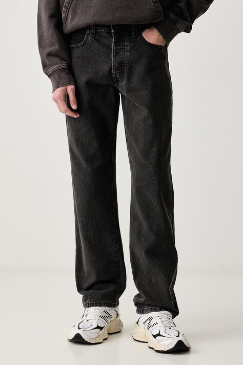 Dickies Jeansy straight męskie czarne DK0A885HJ791