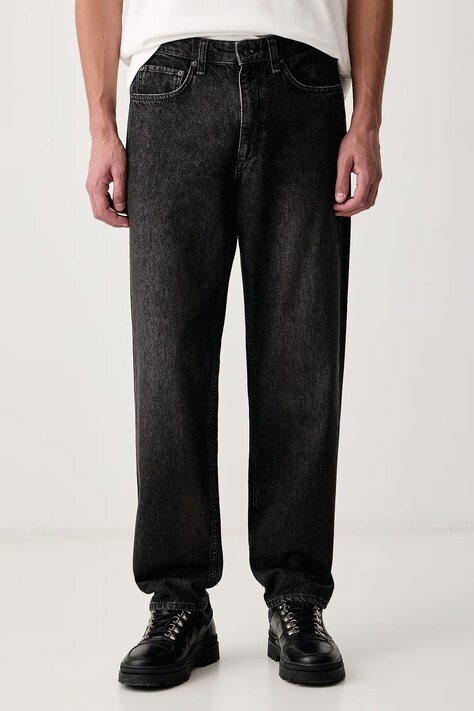 rag & bone Jeansy straight męskie czarne RX0426F2RLE