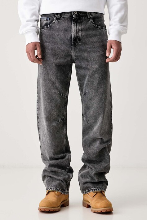 Karl Lagerfeld Jeans Jeansy relaxed fit męskie szare B4M10008