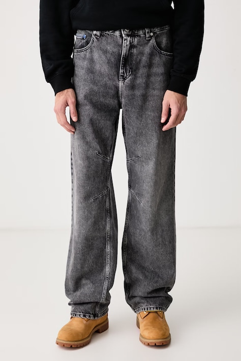 Karl Lagerfeld Jeans Blugi relaxed fit pentru bărbați gri B4M10008