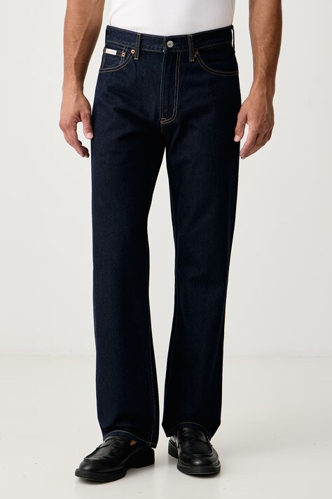 Calvin Klein Jeans Jeansy straight męskie granatowe LV04RD933G