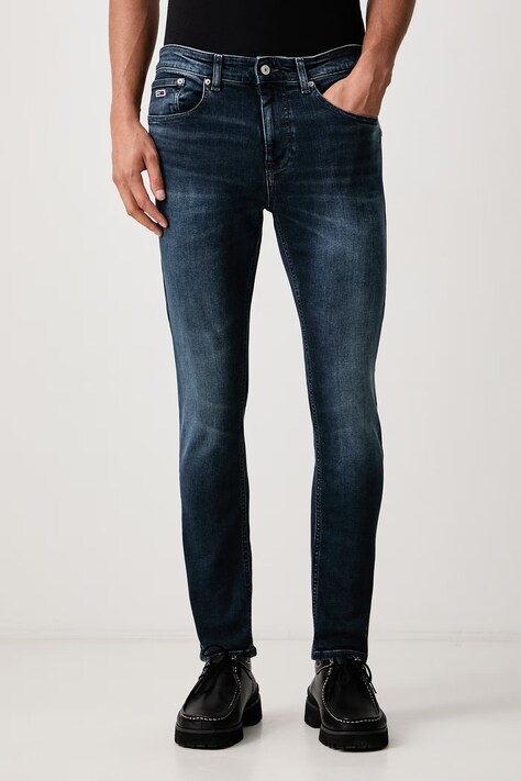 Tommy Jeans Jeansy slim taper męskie granatowe DM0DM21901