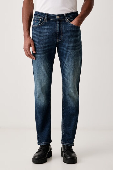 Tommy Jeans Jeansy straight męskie niebieskie DM0DM21892