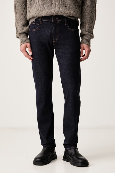 AllSaints Jeansy regular męskie SID granatowe M043EF