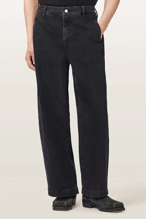 AllSaints Jeansy barrel męskie RAAFI czarne M025EF