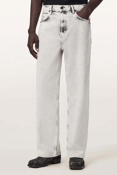 AllSaints Jeansy wide leg męskie LENNY szare M023EF