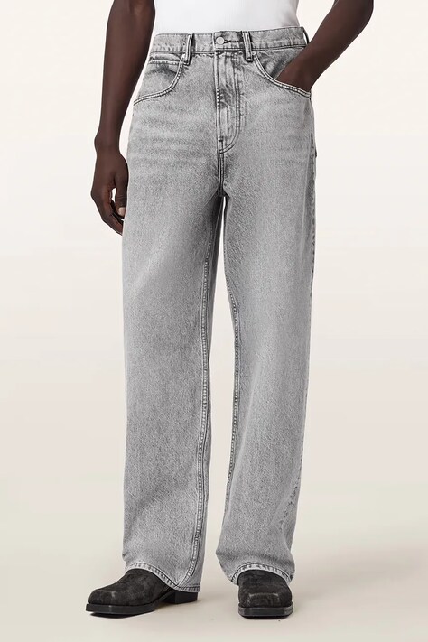 AllSaints jeansy relaxed fit męskie RIVET szare M038EF