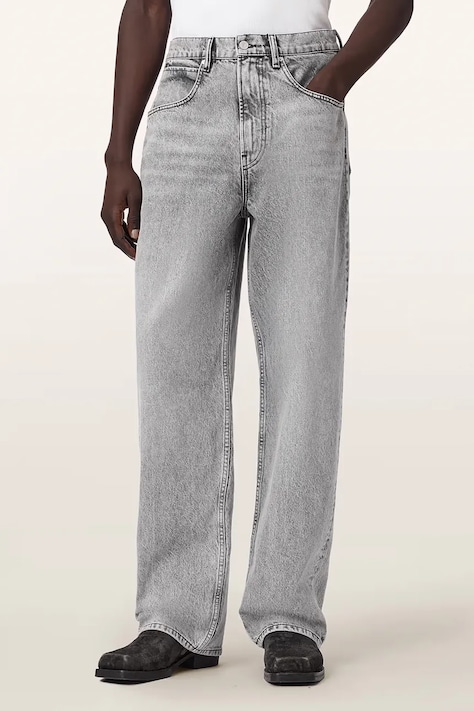 AllSaints jeansy relaxed fit męskie RIVET szare M038EF