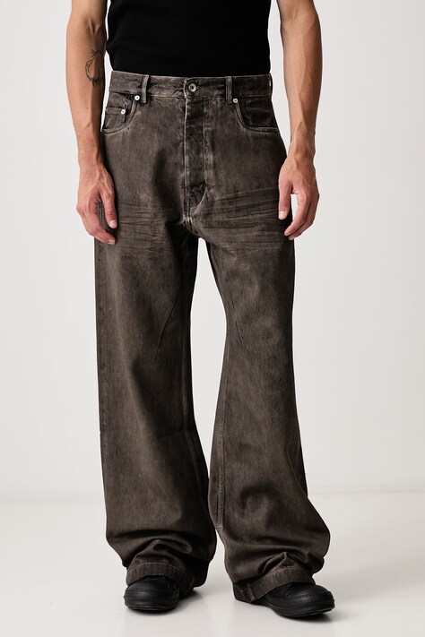 Rick Owens DRKSHDW Geth rifle relaxed fit pánske sivé DU02F6351 DRK