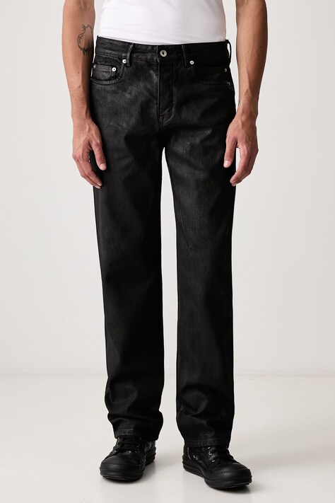 Rick Owens DRKSHDW Fog cut rifle straight pánske čierne DU02F6397 BW