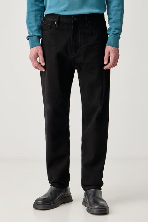 HUGO Τζιν relaxed fit ανδρικά HUGO μαύρα 50568114