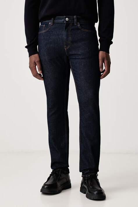 HUGO Blue Slim fit džíny pánské Ash námořnické modré 50572791