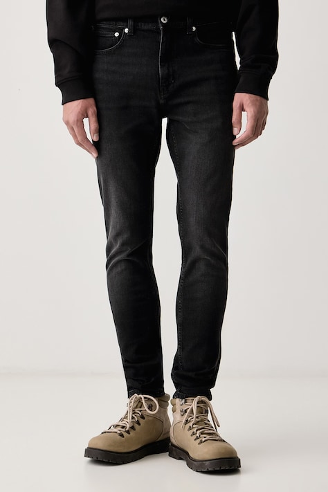 HUGO Blue Jeansy slim fit męskie Zane czarne 50572478