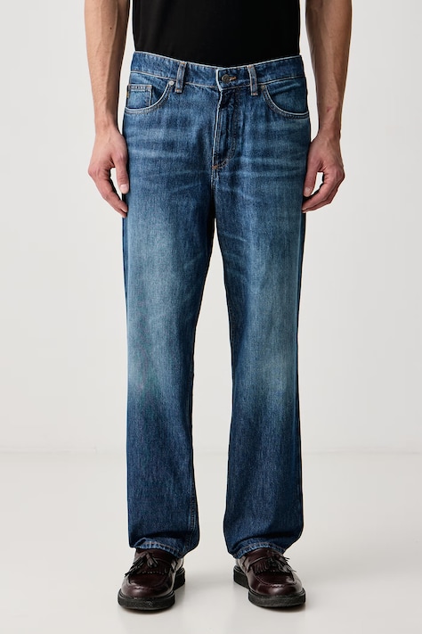 BOSS Orange Джинси relaxed fit чоловічі KEYES-4 BO блакитні 50575220