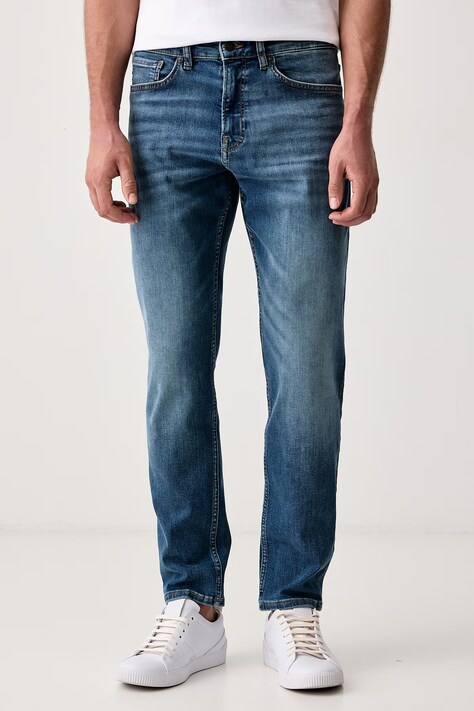 BOSS Orange Slim fit traperice za muškarce ONYX BO plave 50570870