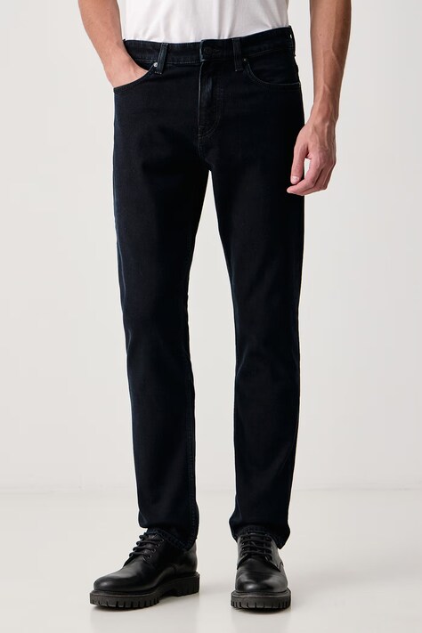 BOSS Orange Slim fit džíny pánské DELAWARE BO námořnické modré 50569140