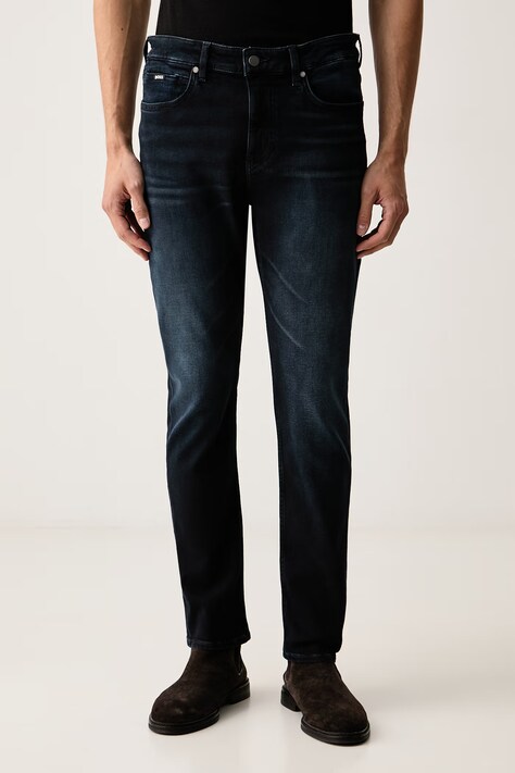 BOSS rifle slim fit pánske P-Delaware tmavomodré 50571822