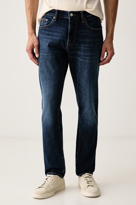 Tommy Jeans rifle slim taper pánske tmavomodré DM0DM23913