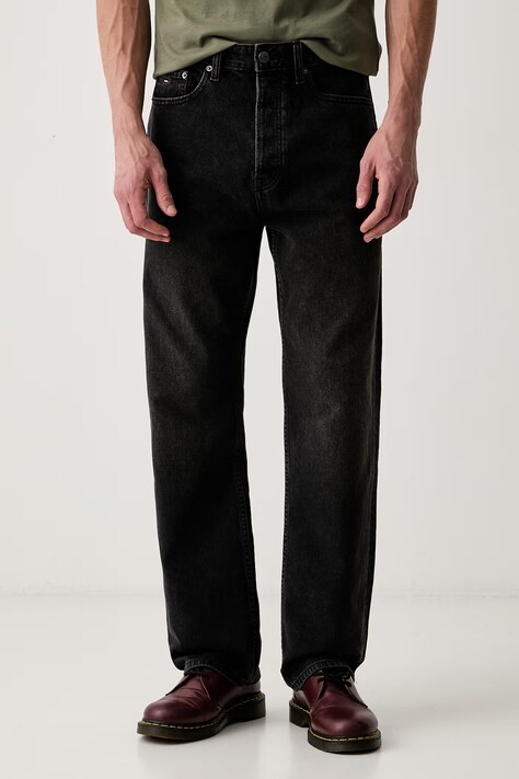 Tommy Jeans ίσια Ανδρικά μαύρα DM0DM23464