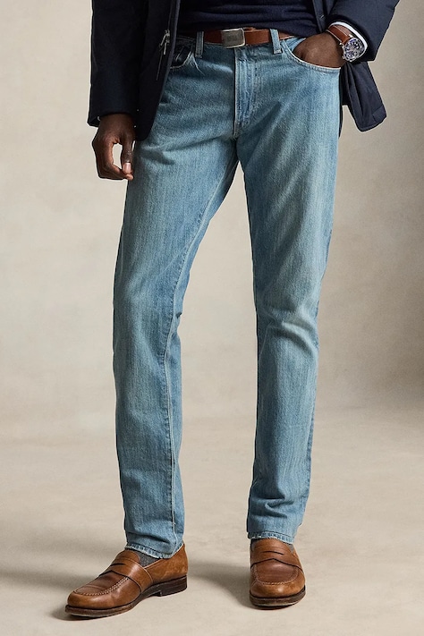 Polo Ralph Lauren jeansy skinny męskie niebieskie 710B30137