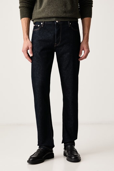 Tommy Hilfiger Ίσια Ανδρικά σκούρα μπλε MW0MW44913