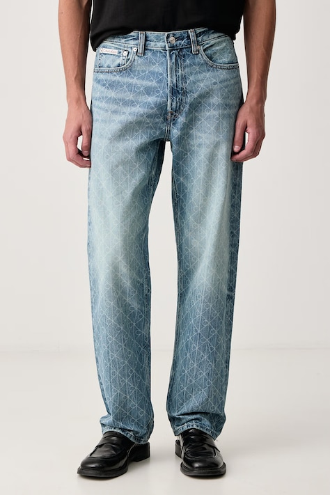 Calvin Klein Jeans Дънки straight дамски сини LV04RH903G
