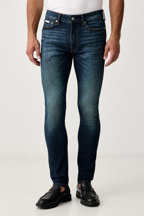Calvin Klein Jeans Jeansy skinny męskie granatowe LV04RH754G