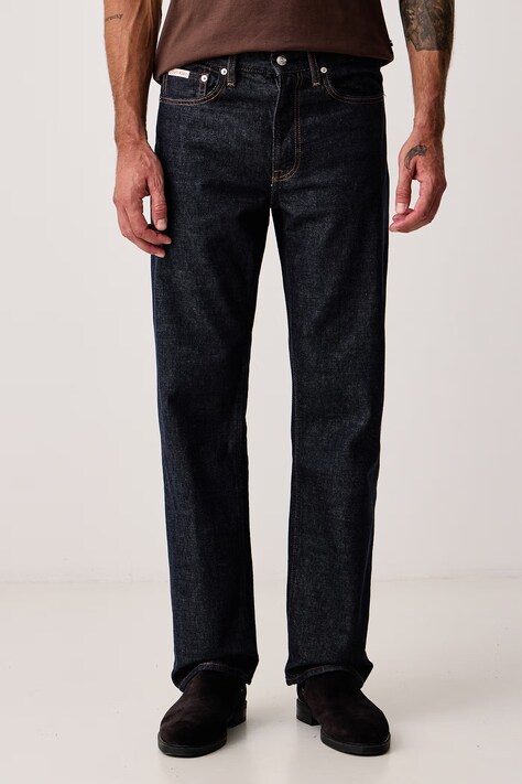 Calvin Klein Jeans Jeansy straight męskie granatowe LV04RH701G