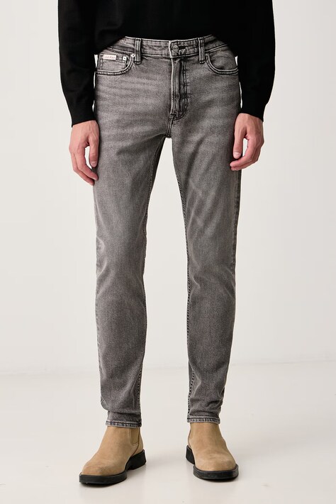 Calvin Klein Jeans Jeans slim taper da uomo grigi LV04RH729G