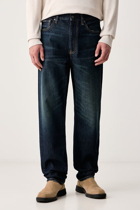 Calvin Klein Relaxed fit traperice za muškarce mornarsko plave LV04RH739G