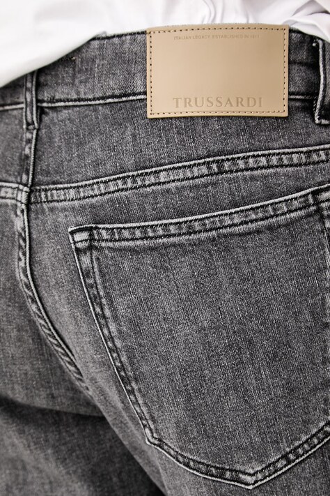 Trussardi jeansy slim fit męskie szare P400HY04944N
