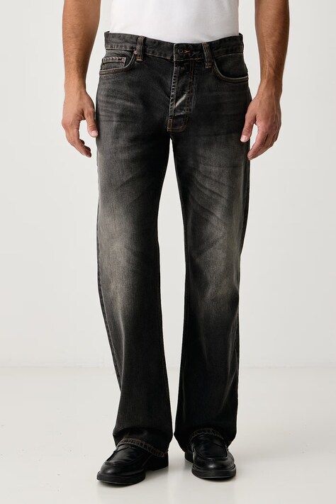 Emporio Armani Jeansy straight męskie szare EM006492 AF29572