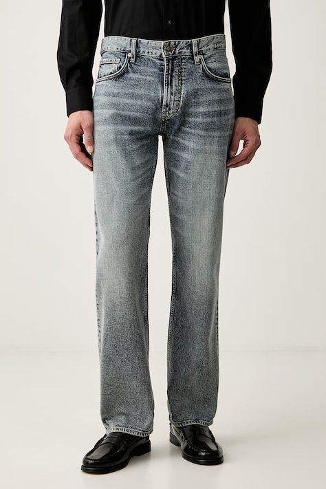 Emporio Armani jeansy straight męskie niebieskie EM000763 AF27777