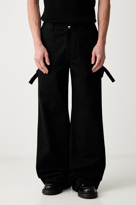 HELIOT EMIL jeansy relaxed fit męskie czarne AW26PRE_M_10_223