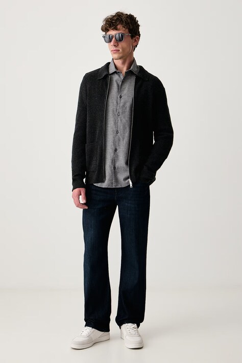 7 FOR ALL MANKIND Jeansy straight męskie granatowe 7TC8083L