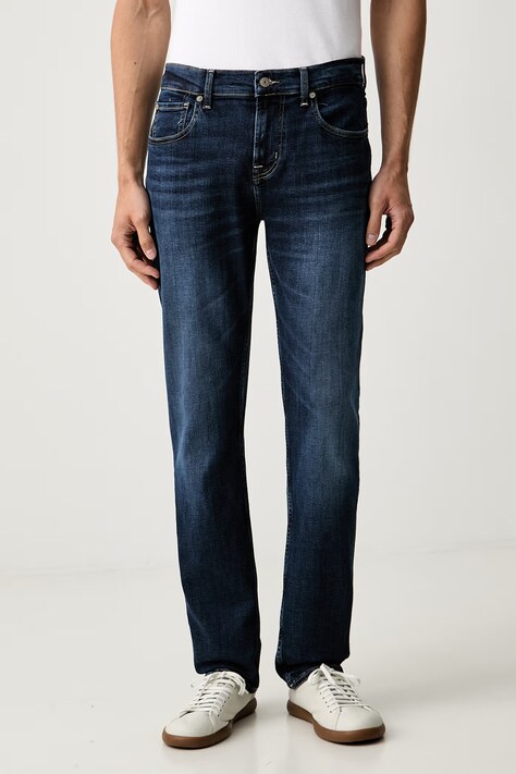 7 FOR ALL MANKIND slim kavbojke moške mornarsko modre 7TC40C42