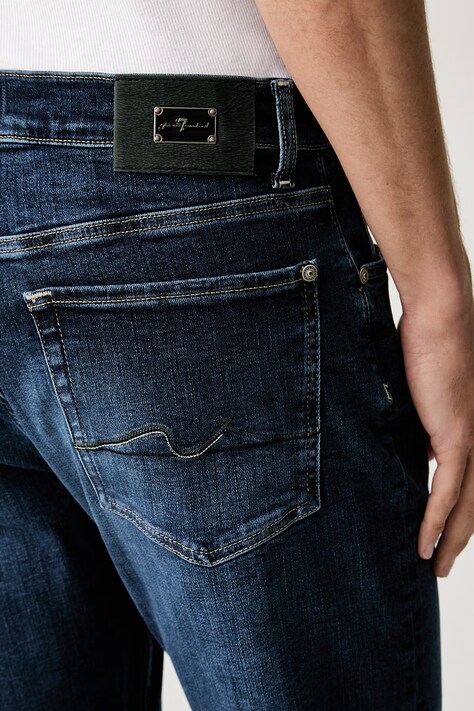 7 FOR ALL MANKIND slim fit Ανδρικά σκούρα μπλε 7TC40C42
