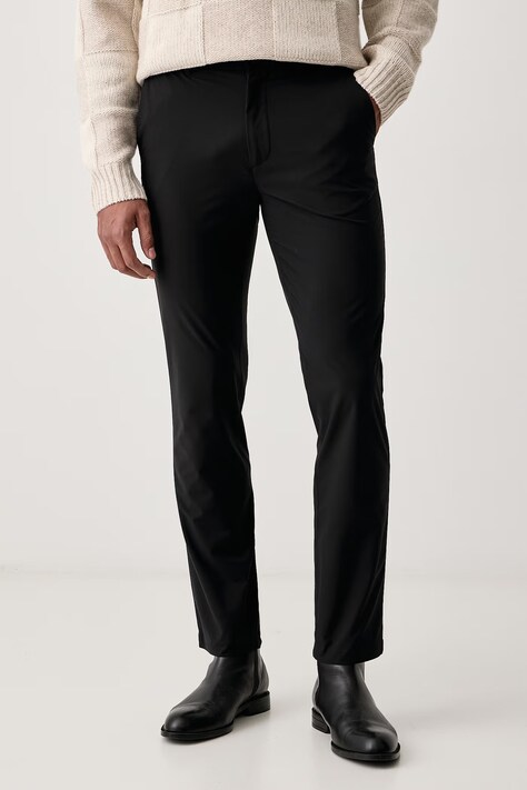 Calvin Klein Spodnie slim fit męskie czarne regular waist LV04LF627G