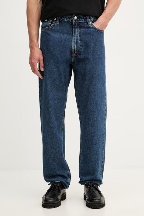 Calvin Klein jeansy relaxed fit męskie granatowe LV04RD712G