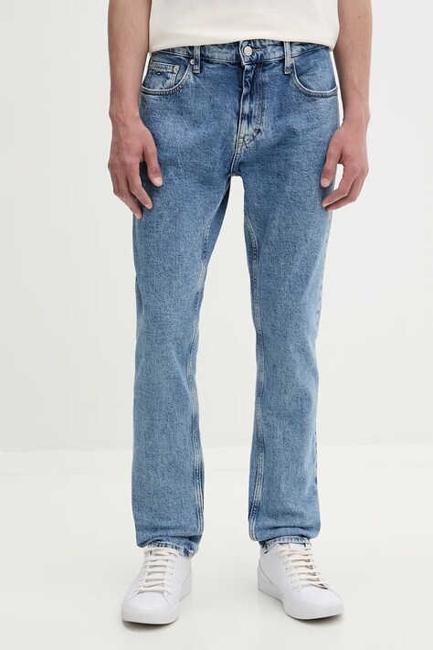 Tommy Jeans jeansy slim taper męskie niebieskie DM0DM23643