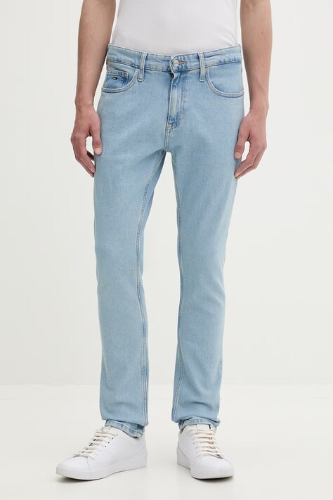 Tommy Jeans jeansy slim taper męskie niebieskie DM0DM23642