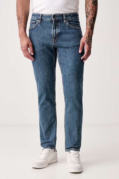 BOSS Orange Jeansy regular męskie RE.MAINE niebieskie 50566053