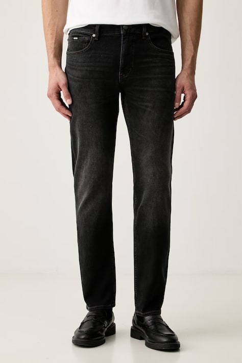 BOSS jeansy slim fit męskie H-Delaware czarne 50564384