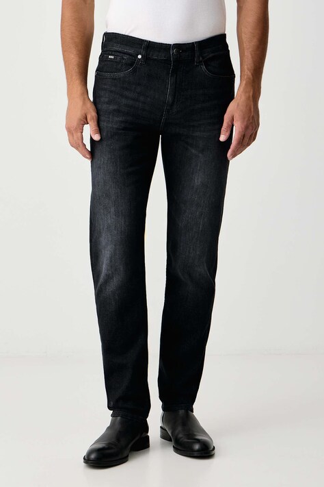 BOSS Jeansy regular męskie H-Re.Maine granatowe 50520841